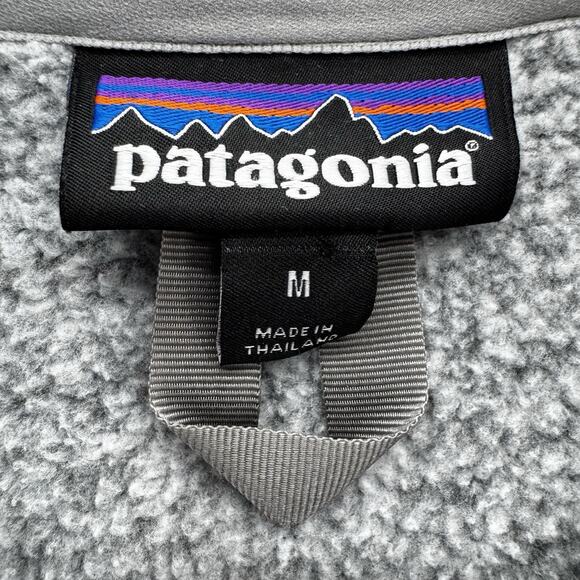 Patagonia Womens Better Sweater Size M Gray 1/4 Zip Pullover Outdoor Sports - Picture 3 of 12